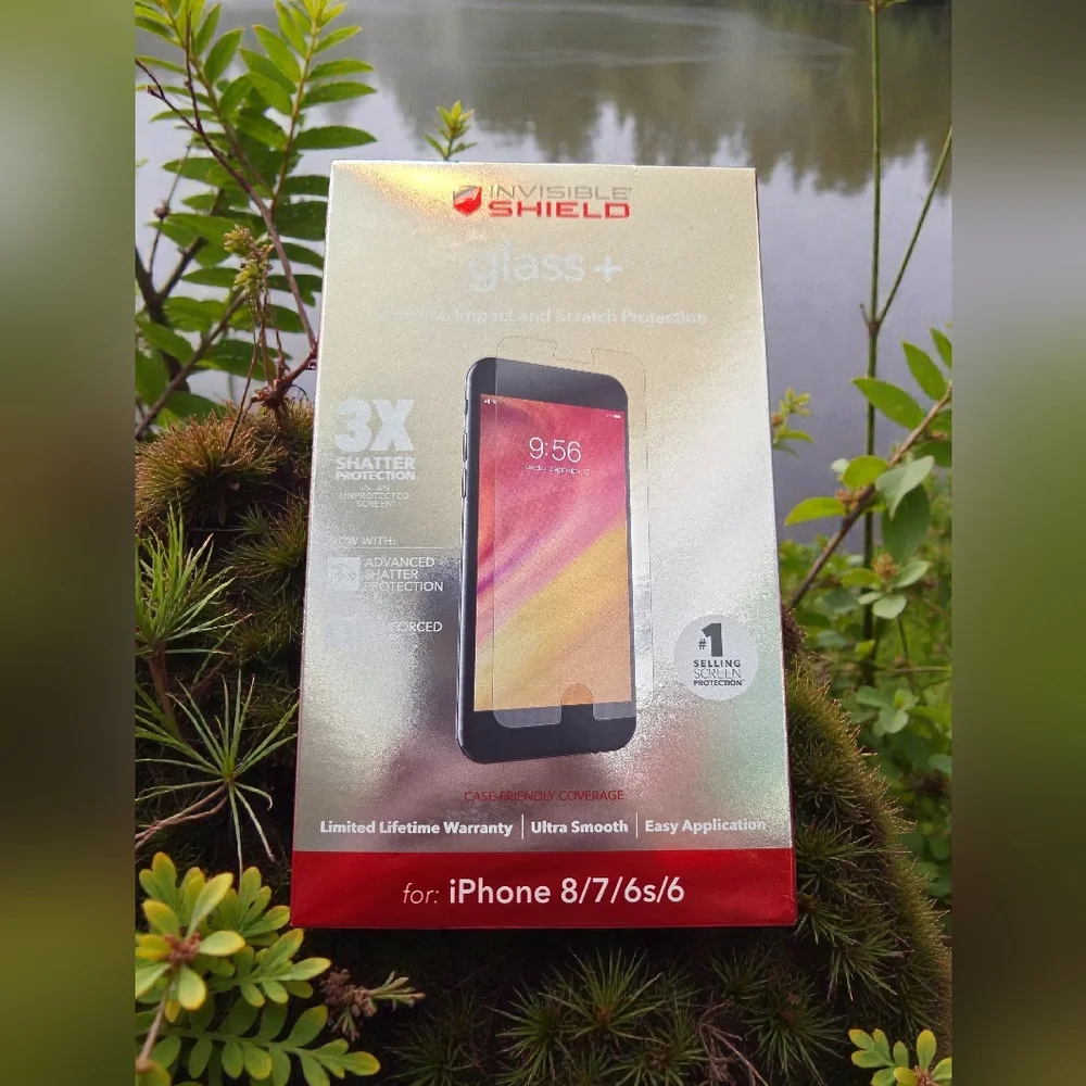 ZAGG InvisibleShield Glass+ screen protector designed for the iPhone 8, 7, 6s, 6